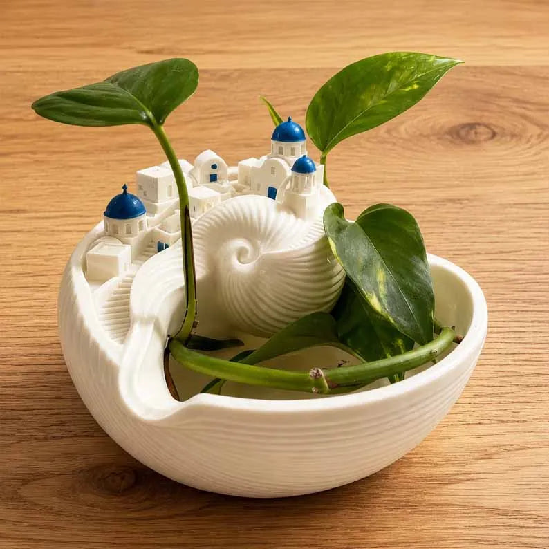 üåä Santorini Catchall Bowl