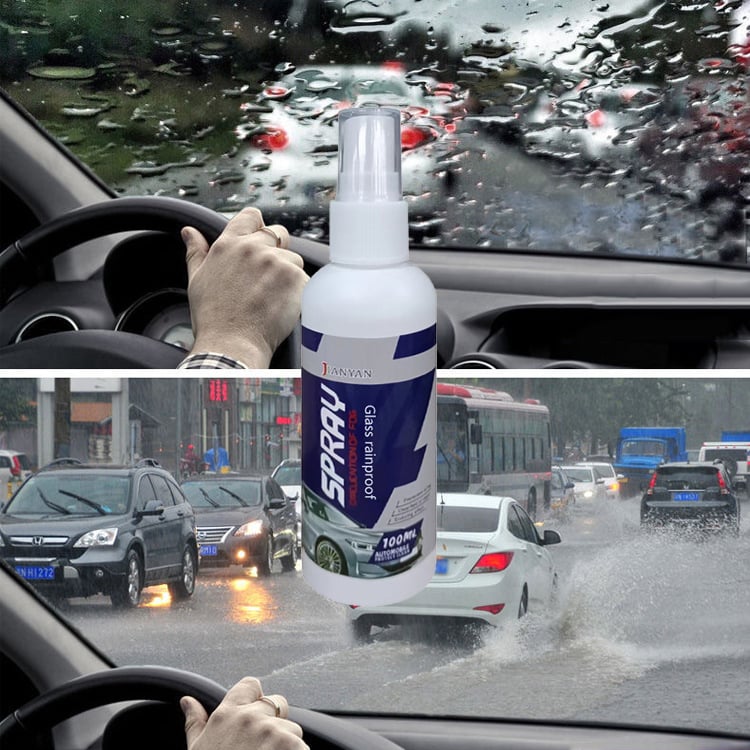üî•Windshield Cleaning Tool‚Äî‚ÄîWith 4 Free Microfiber Pads and 1 Fog-Proof Agent