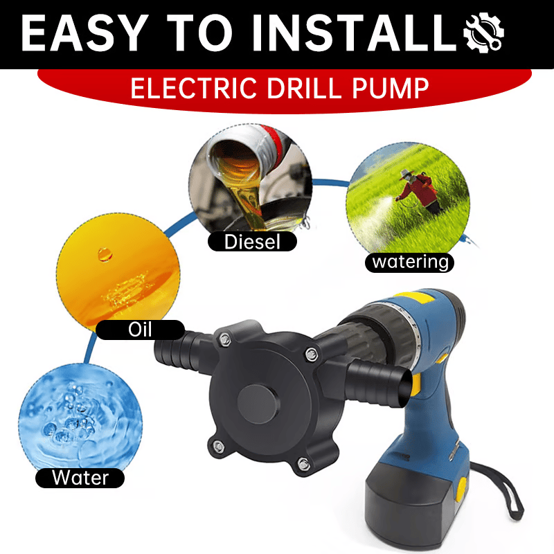 üî• ü뮂Äçüåæüî•Portable Electric Drill Pump