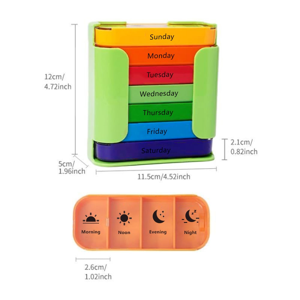 üíä Stay on Track - ‚ú®7-Day Medication Organizer - For Effortless Health Management! üìÖ