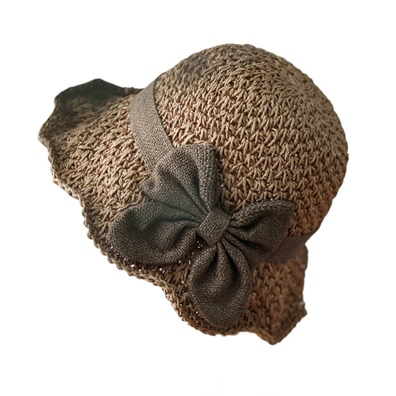 üåûElegant Woven Straw Sun Hat with Bow