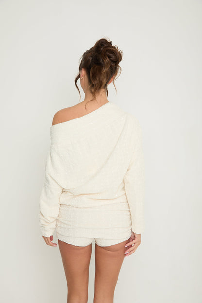 Lily One Shoulder Jumper | Cream