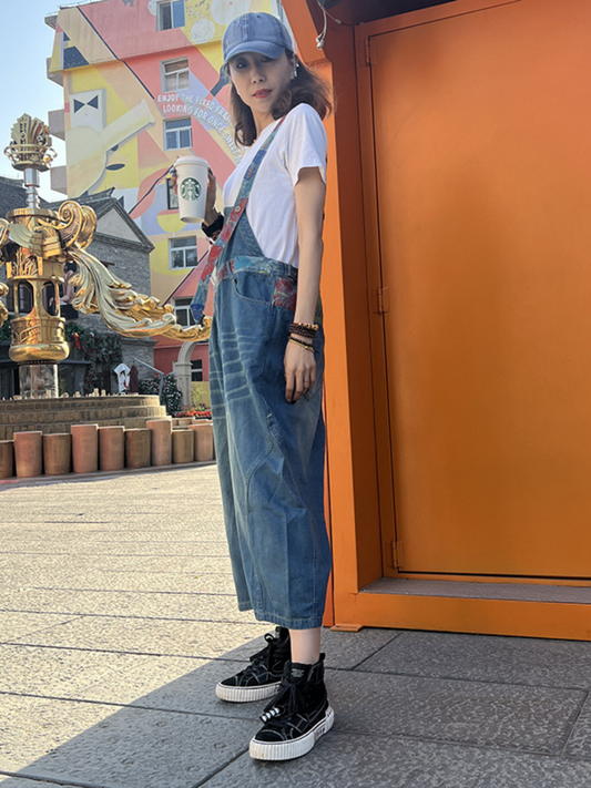 Light & Breezy Women's High-Waist Denim Overalls | Eva Trends