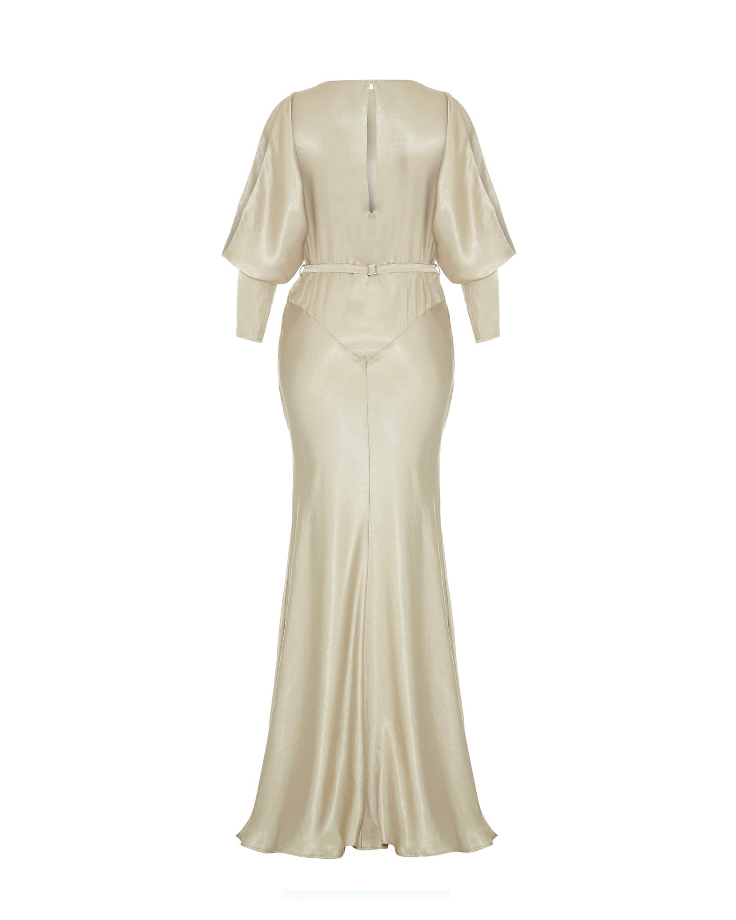 1930s Siren Evening Gown - Oyster Satin