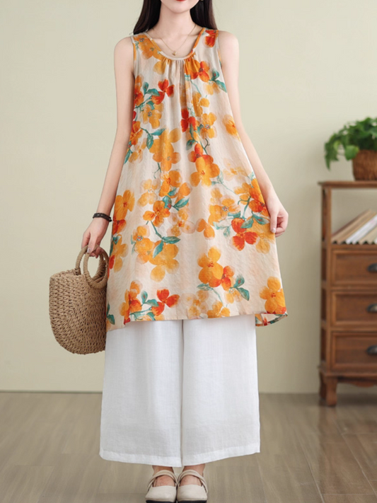 Floral Printed Women's Casual Midi Dress | Eva Trends