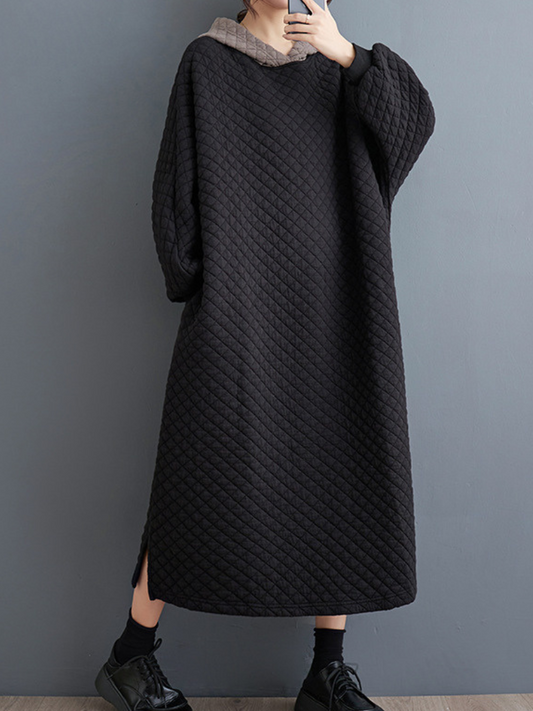 Stylish Women's A Line Hooded Dress | Eva Trends