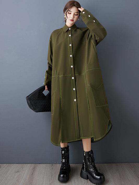 Chic Style Relaxed Fit Women's Shirt Dress | Eva Trends