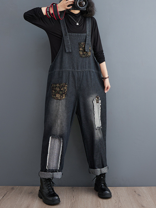 Embroiderd Overalls - Relaxed Styish Fit | Eva Trends
