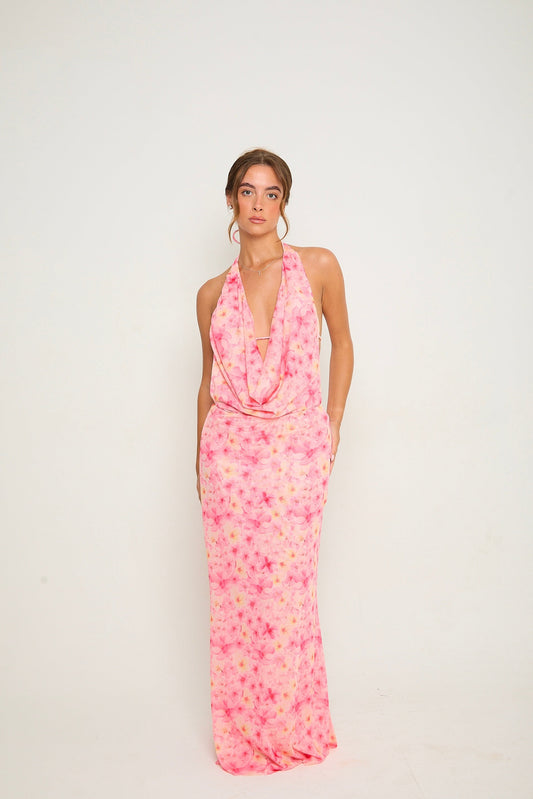 Miley Floral Maxi Dress | Pink