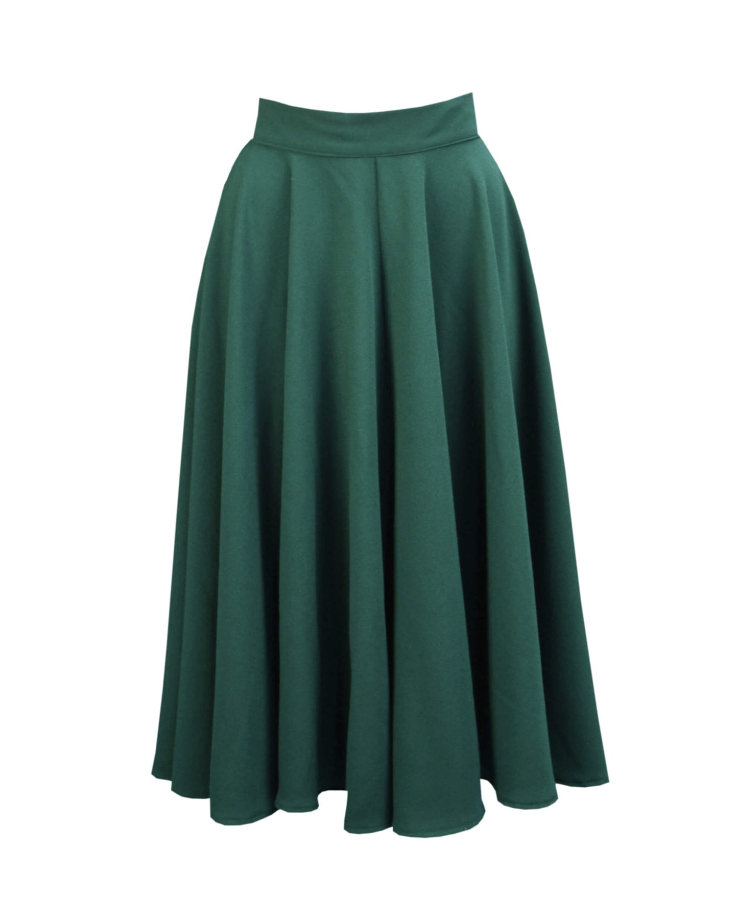 1950s Premium Circle Skirt - Racing Green