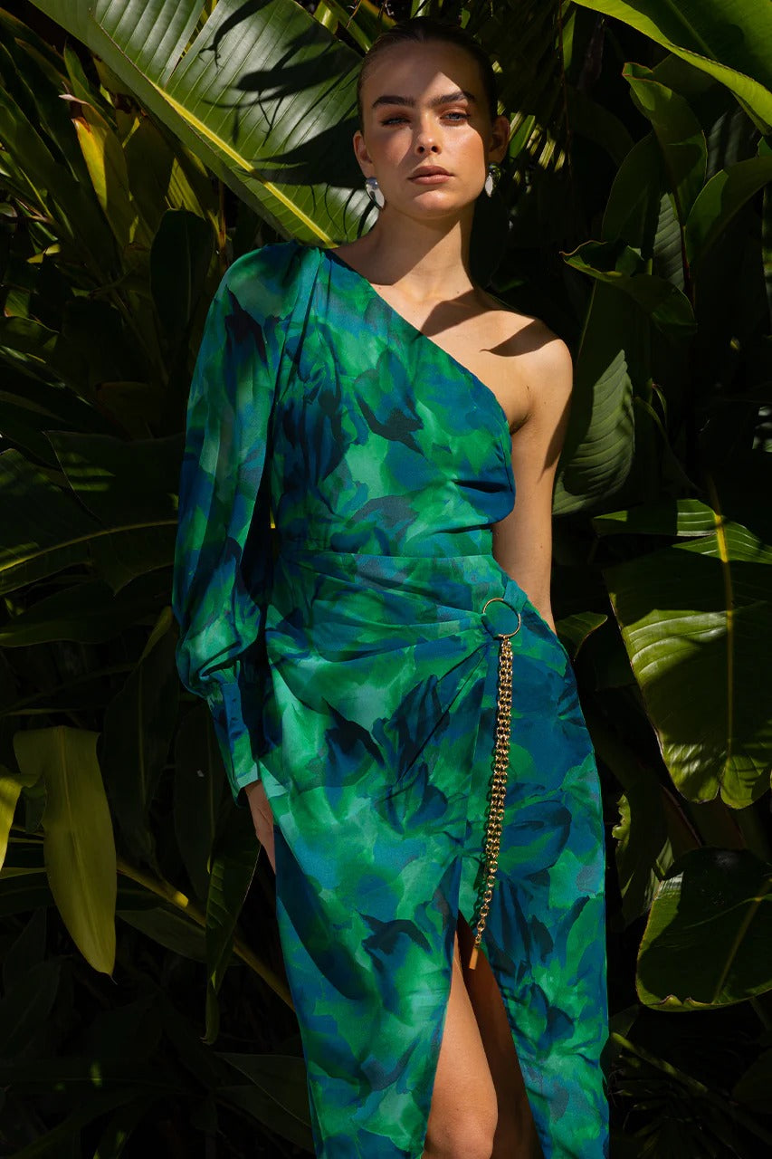 Zana Midi Dress - Green