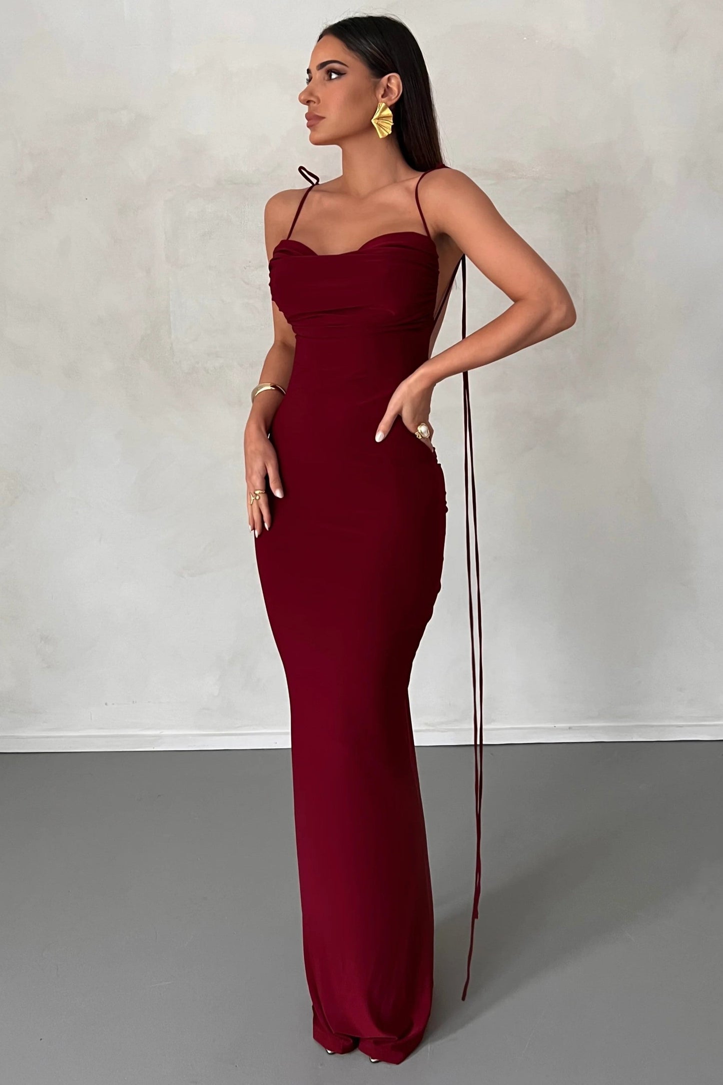 Jiani Gown - Wine