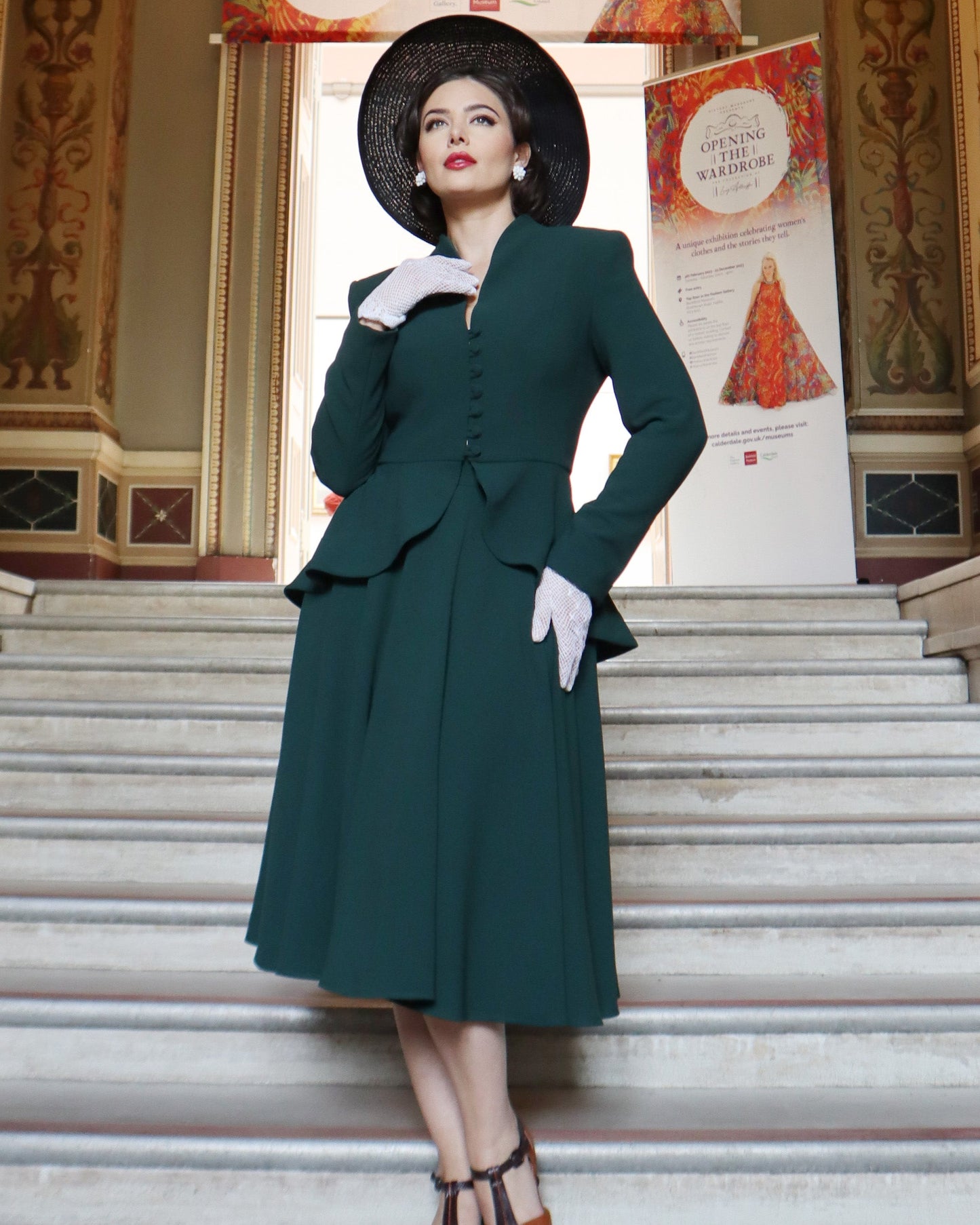 1950s Lilian Jacket - Racing Green