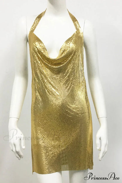 Sparkling Rhinestone Cami Dress