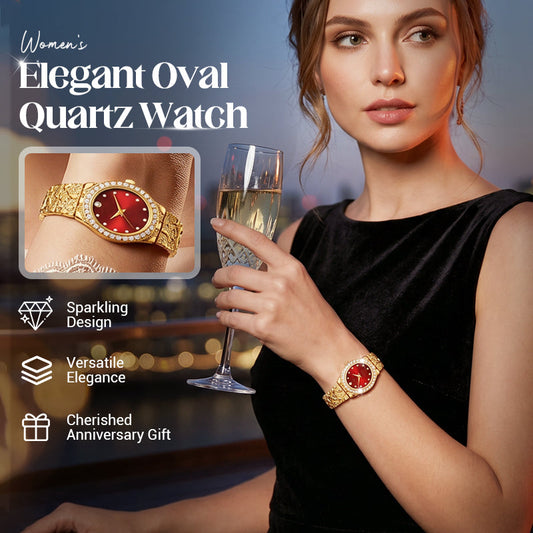 ‚ú® Women's Oval Quartz Watch ‚Äì Elegant, Minimalist, Delicate üí´