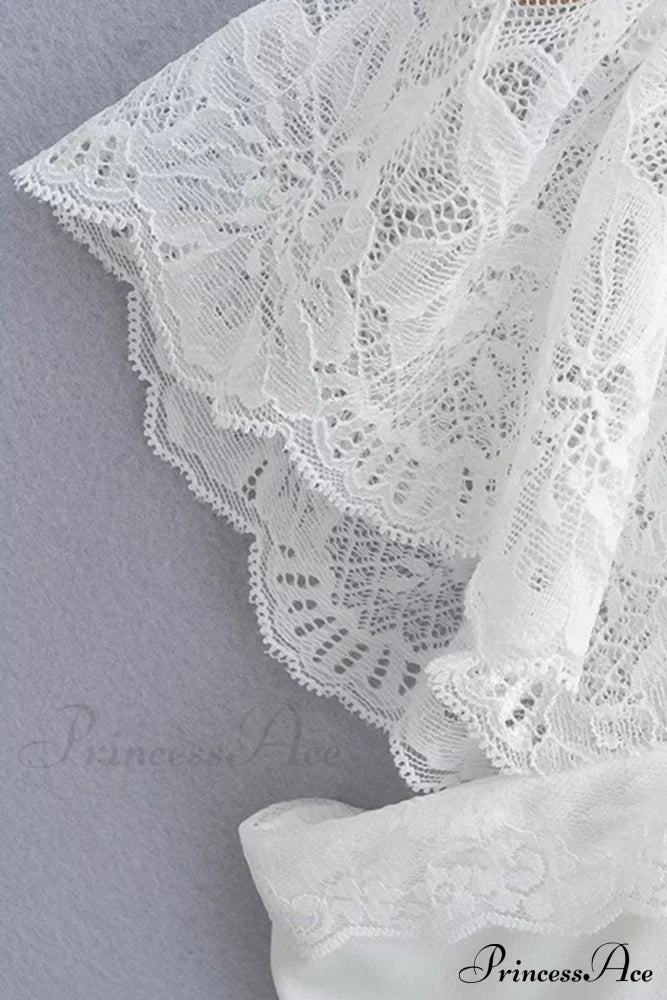 Strappy Lace Patchwork Corset Dress