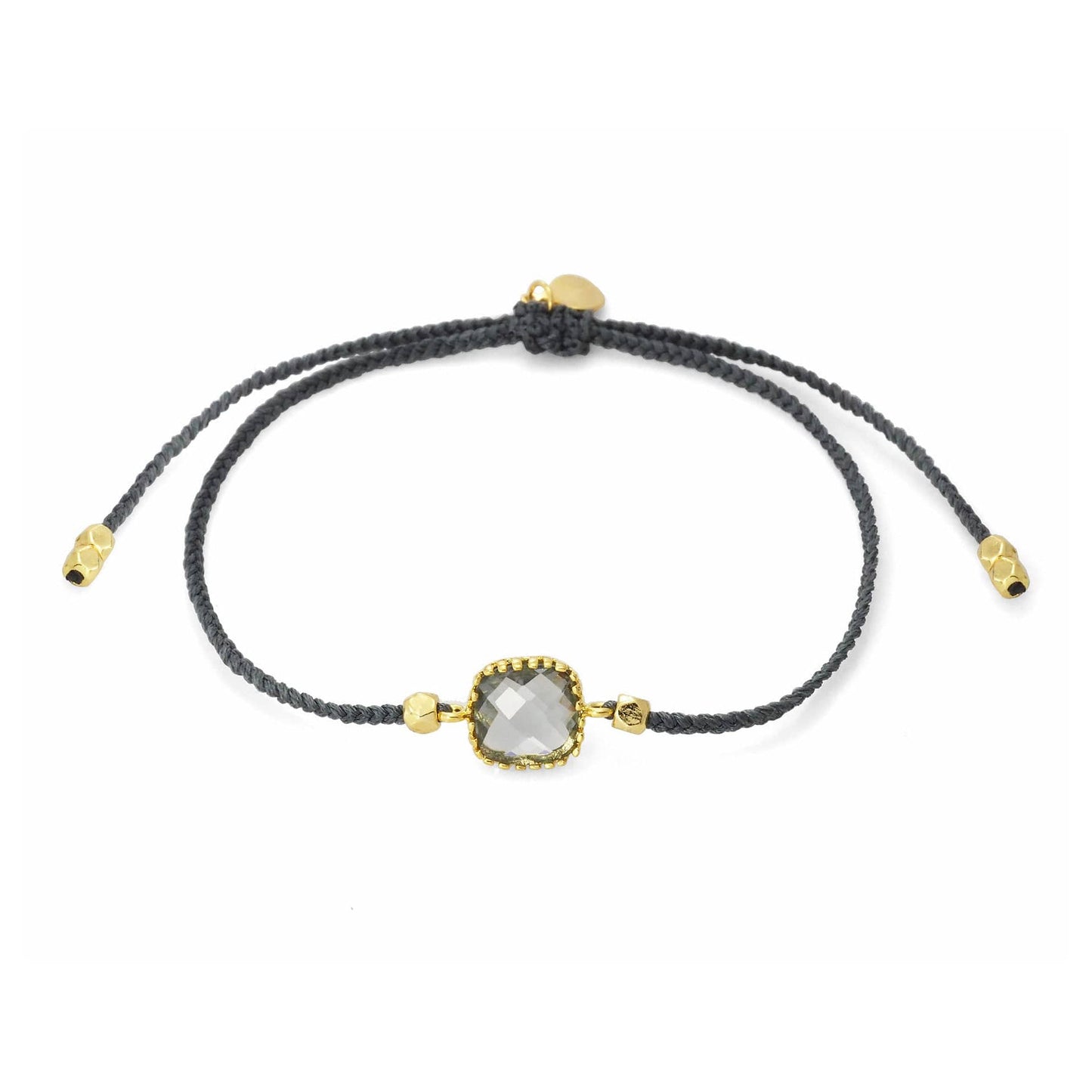 Braided Nylon Charm Bracelet