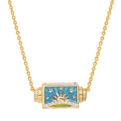 Sunset Peaks Spinner Necklace