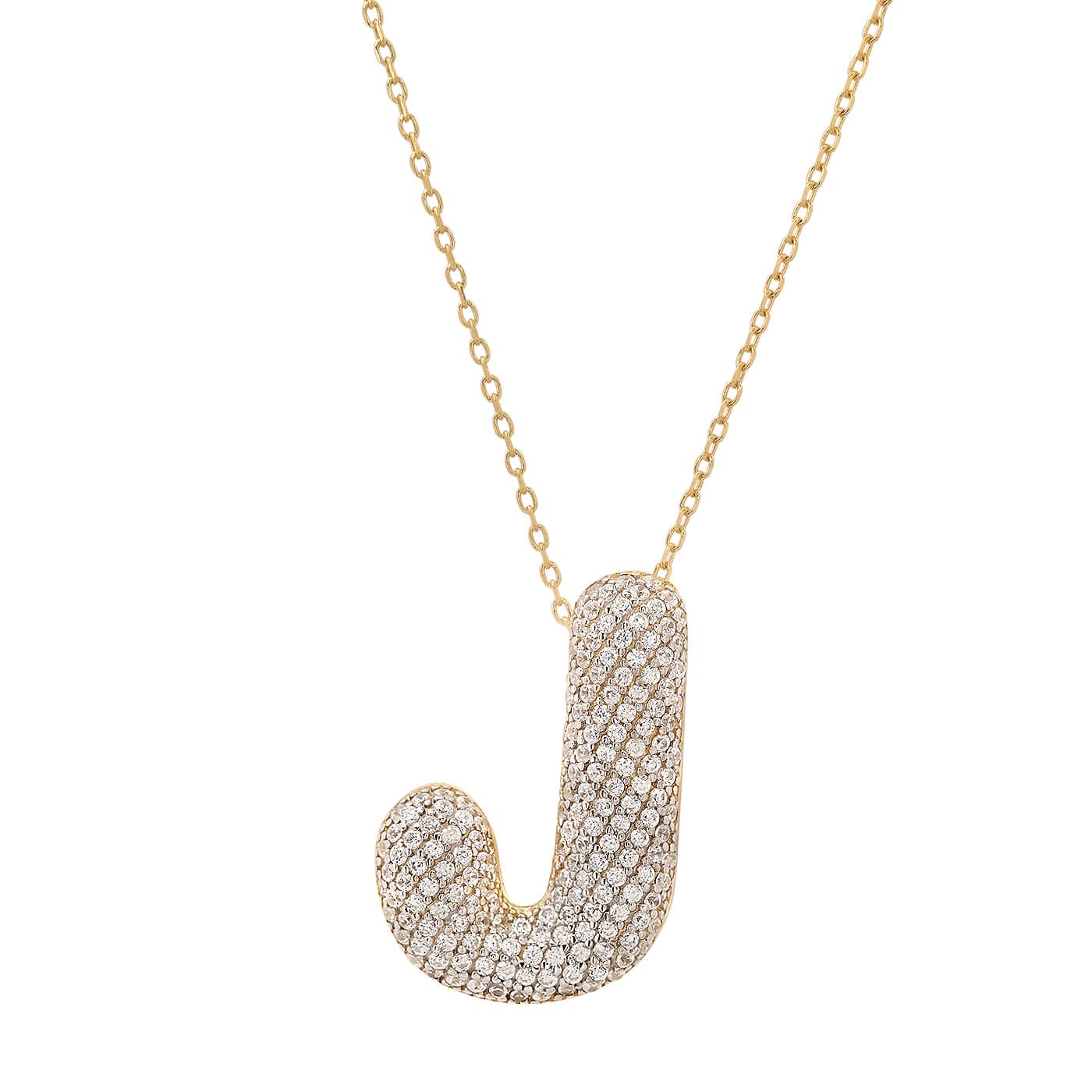 Twinkling Monogram Charm Necklace