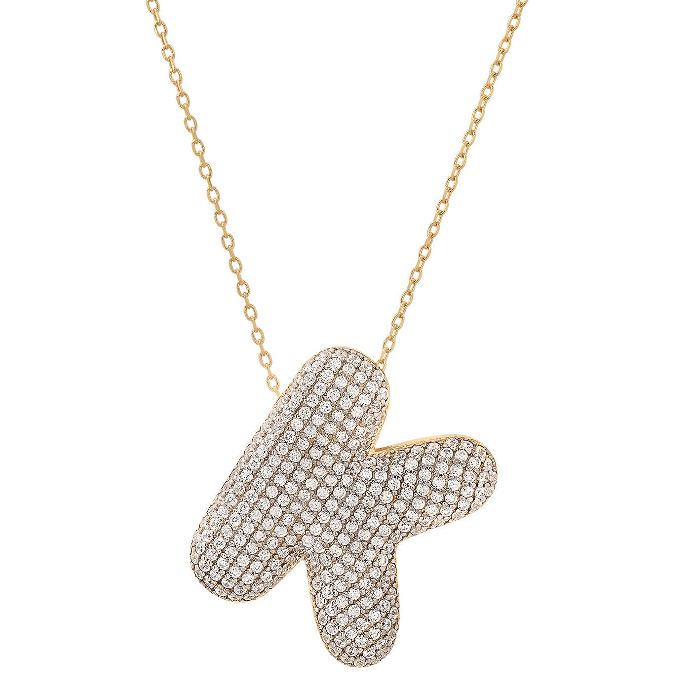 Twinkling Monogram Charm Necklace