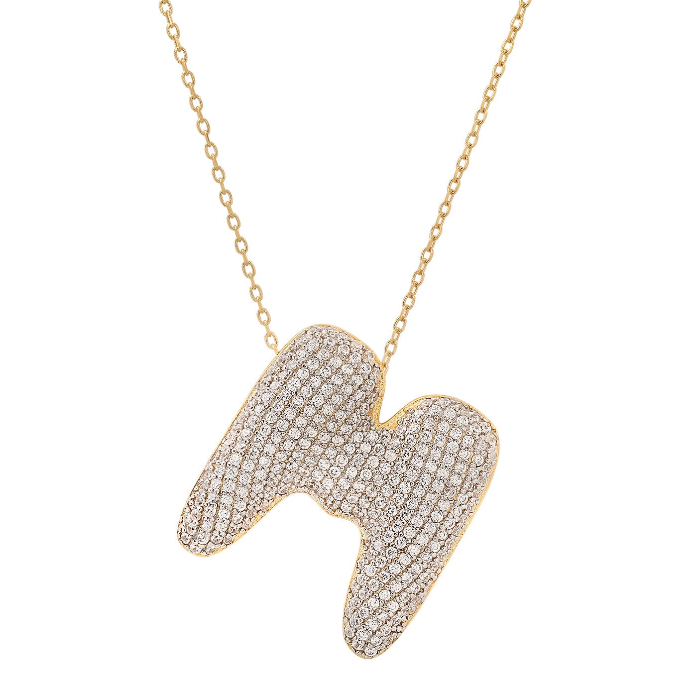 Twinkling Monogram Charm Necklace