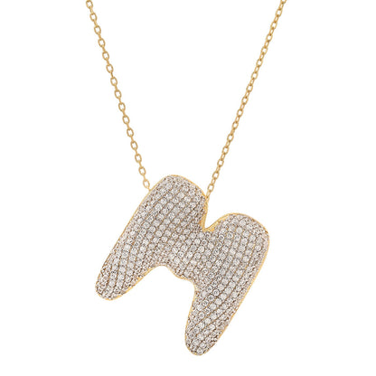 Twinkling Monogram Charm Necklace