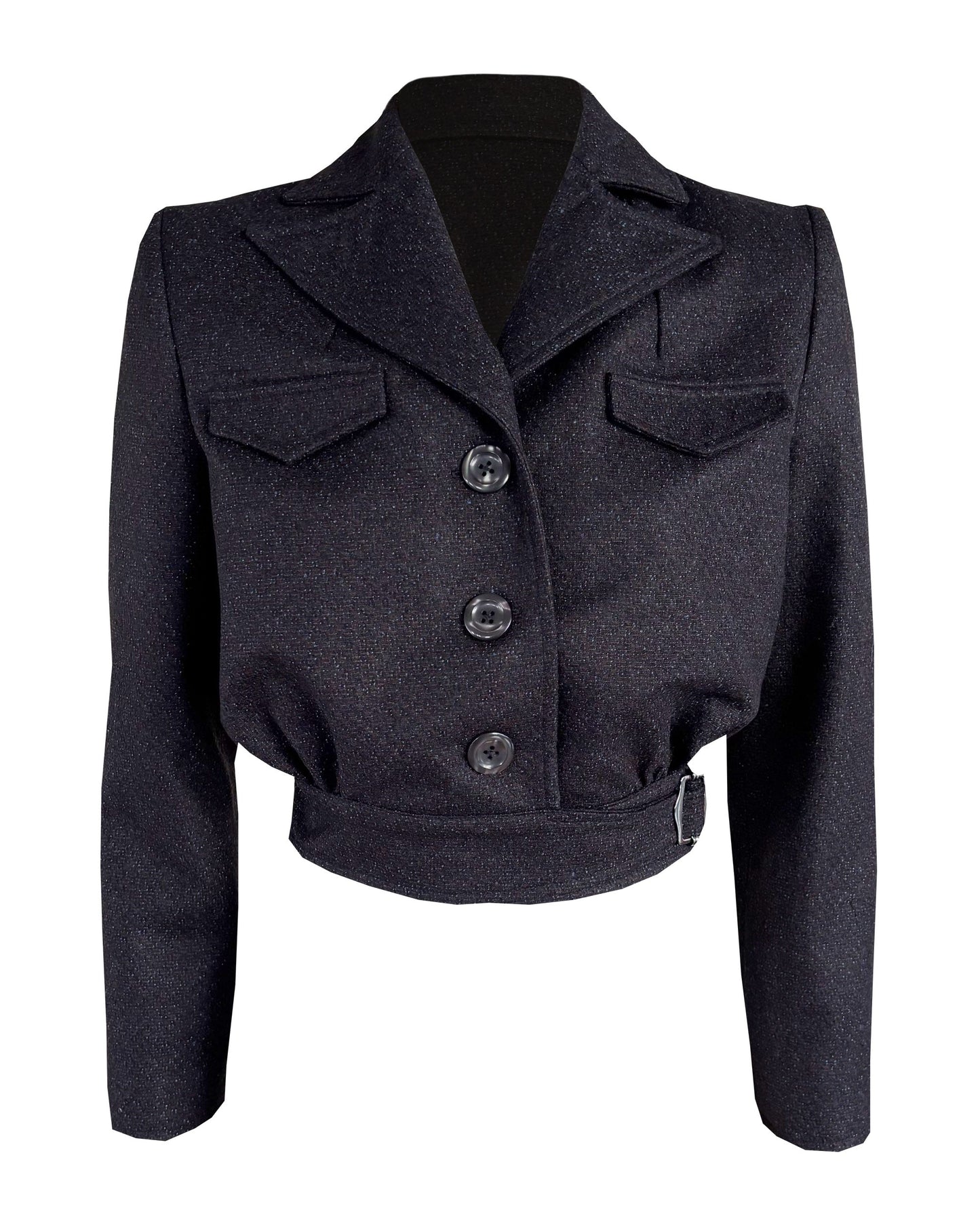 1940s Utility Buckle Jacket - Derby Wool